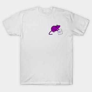 Small Rat with Biden Harris Sign T-Shirt